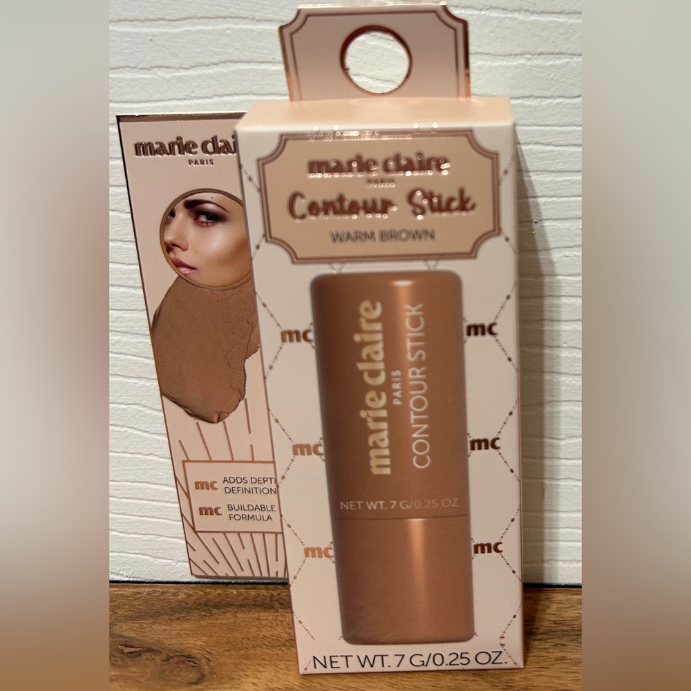 MARIE CLAIRE Paris Contour Stick Buildable NEW IN BOX Warm Brown 0.25 Oz.